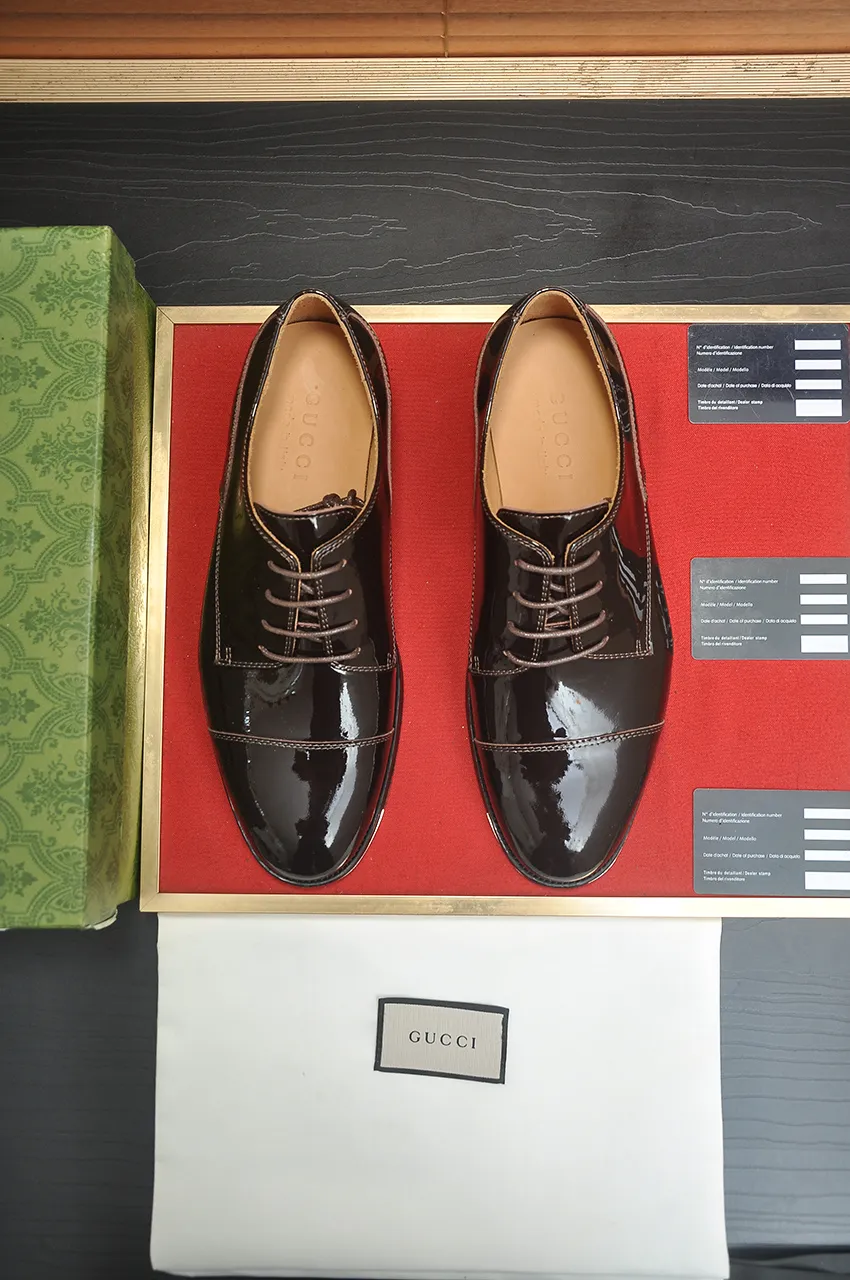 Men's shoes💰660💶 Brand: GUCCI (Gucci) Standard code: Men's code 39/44 (45/46 can be customized) Grade: Same as the official website Original quality Material: Original cowhide Water-dyed cowhide lining Original rubber outsole Style category: Men's fashionable casual leather shoes Distinguished big-name luxury elements top luxury Color: Actual picture